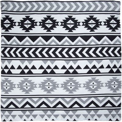 Wyoming Traders #7 Black/White Southwest Scarf