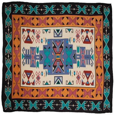 Wyoming Traders #10 Sandstone/Black Southwest Scarf