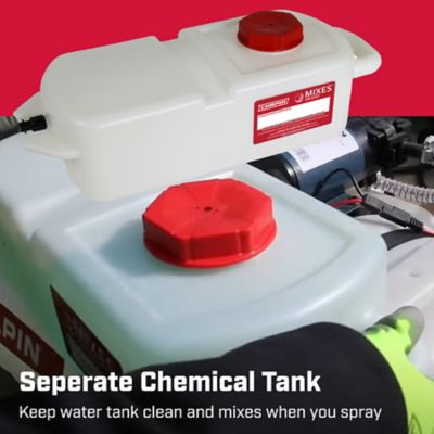 Image showing 11 th Chapin 25 gal. 1-Nozzle 12V Tow-Behind ATV Sprayer, Mixes On Exit (M.O.E.)