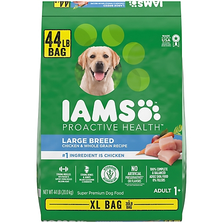 Iams PROACTIVE HEALTH Adult Large Breed Dry Dog Food with Real Chicken, 44 lb. Bag