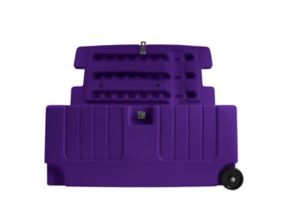 Image showing  Tack Trunk with Wheel Assembly, Purple
