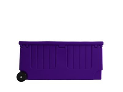 Image showing  Tack Trunk with Wheel Assembly, Purple