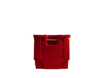 Image showing  Tack Trunk with Wheel Assembly, Red