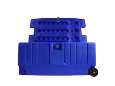 Image showing  Tack Trunk with Wheel Assembly, Blue