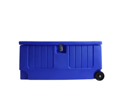 Image showing  Tack Trunk with Wheel Assembly, Blue