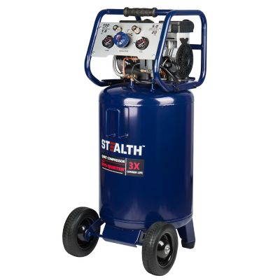 Stealth 1.8 HP 20 gal. Single Stage Quiet Air Compressor don't let the price fool ya GREAT COMPRESSOR