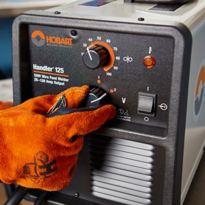 Image showing  120V/25-130A Handler 125 Wire Feed Welder, 19.4 in. x 10 in. x 13.5 in., 57.5 lb., 24 Gauge- 3/16 in. Thick