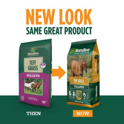 Image showing  Premium Western Forage Teff Grass Hay Pellet Horse Feed, 40 lb.