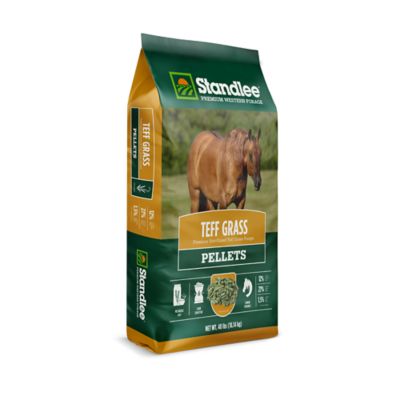 Image showing  Premium Western Forage Teff Grass Hay Pellet Horse Feed, 40 lb.
