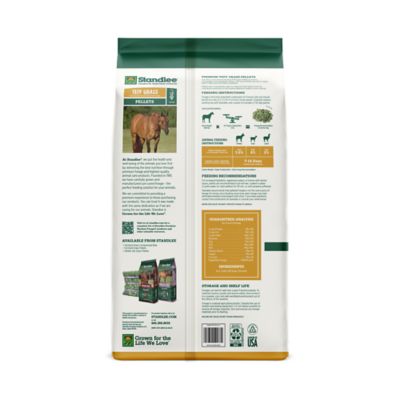 Image showing  Premium Western Forage Teff Grass Hay Pellet Horse Feed, 40 lb.