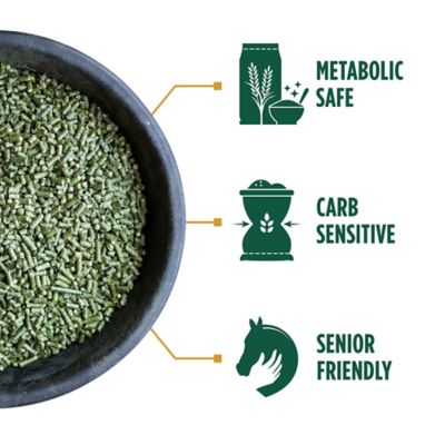 Image showing  Premium Western Forage Teff Grass Hay Pellet Horse Feed, 40 lb.