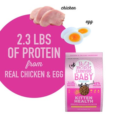 Image showing  Born Carnivore Baby Kitten Health Deboned Chicken and Egg Recipe Dry Cat Food