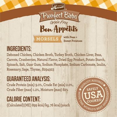 Image showing  Purrfect Bistro Grain Free Bon Appetits Gravies Chicken Recipe Morsels in Gravy, 3 oz.