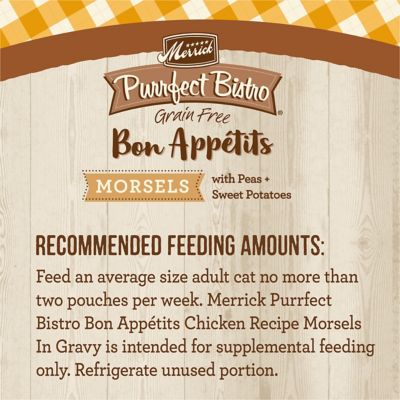 Image showing  Purrfect Bistro Grain Free Bon Appetits Gravies Chicken Recipe Morsels in Gravy, 3 oz.