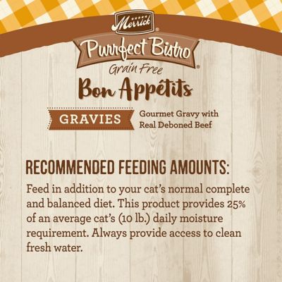 Image showing  Purrfect Bistro Bon Appetits Grain Free Chicken Chunks in Gravy Cat Food Topper, 3 oz.