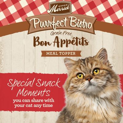 Image showing  Purrfect Bistro Bon Appetits Grain Free Beef Chunks in Gravy Cat Food Topper, 3 oz.