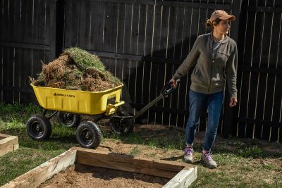 Image showing 6 th Gorilla Carts 8 cu. ft. 1,200 lb. Capacity Steel Dump Cart