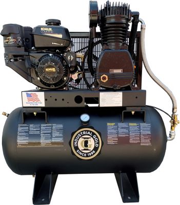 Industrial Gold 14 HP 30 gal. 2 Stage Horizontal Kohler Electric Start Air Compressor