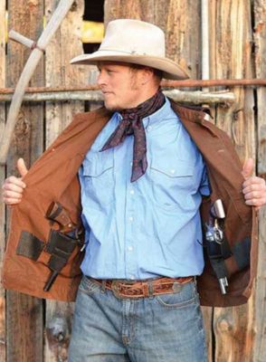 Image showing 4 th Wyoming Traders Men's Chisum Concealed Carry Canvas Jacket