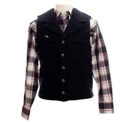 Wyoming Traders Men's Buckaroo Wool Vest