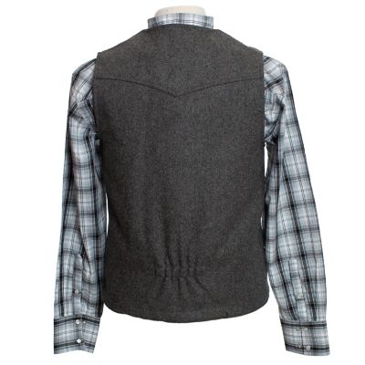 Image showing 1 th Wyoming Traders Men's Buckaroo Wool Vest