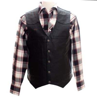 Image showing  Men's Drover Concealed Carry Leather Vest