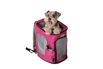 Armarkat Polyester Pet Carrier Backpack, 17 in., Pink/Gray