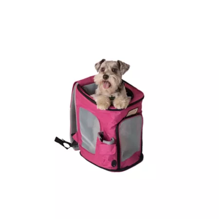 Armarkat Pet Carrier Backpack Pink/Grey Soft Sided Crates