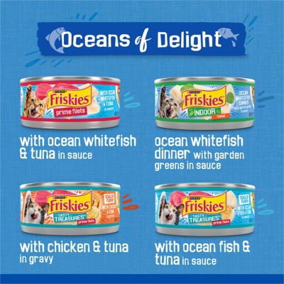 Image showing  Ocean Delight Adult Flaked Ocean Fish, Chicken and Tuna Wet Cat Food Variety Pack, 5.5 oz., 40 Cans
