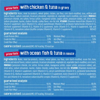 Image showing 6 th Purina Friskies Ocean Delight Adult Flaked Ocean Fish, Chicken and Tuna Wet Cat Food Variety pk., 5.5 oz., 40 pk.,Cans