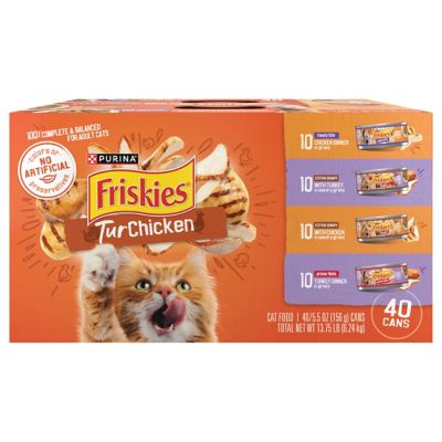 Friskies Gravy Wet Cat Food Variety pk., TurChicken Extra Gravy Chunky, Meaty Bits & Shreds