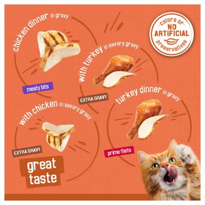 Image showing  Adult TurChicken Meaty Bits and Shreds Wet Cat Food Variety Pack, 5.5 oz., 40 pk.