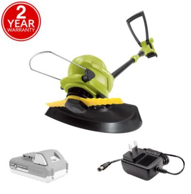 Image showing 5 th Sun Joe iON+ SharperBlade 10 in. 24V Straight Shaft Cordless Lawn Trimmer, Battery and Charger Included
