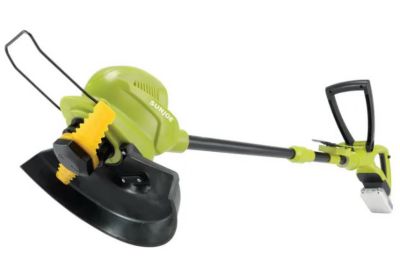 Image showing 7 th Sun Joe iON+ SharperBlade 10 in. 24V Straight Shaft Cordless Lawn Trimmer, Battery and Charger Included
