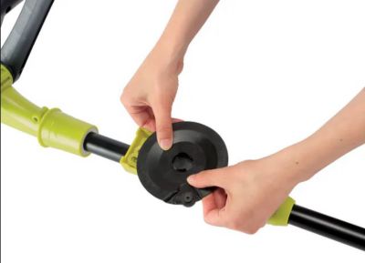 Image showing 17 th Sun Joe iON+ SharperBlade 10 in. 24V Straight Shaft Cordless Lawn Trimmer, Battery and Charger Included