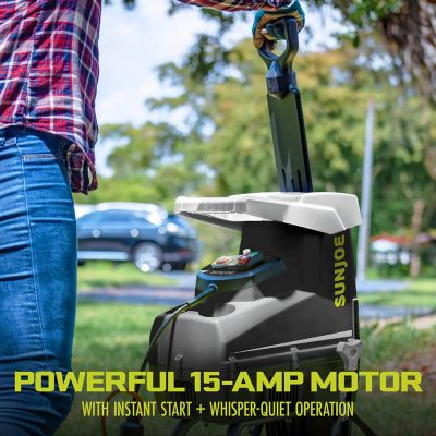 Image showing  1.6 in. Diameter 15A Electric Silent Wood Chipper Shredder