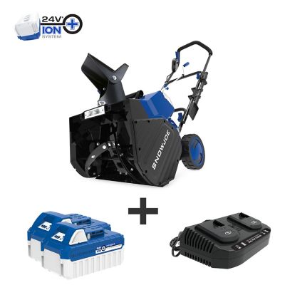 Snow Joe 18 in. Push Cordless 48V iON+ Single Stage Snow Blower Kit This is what motivate me to get the cordless snowblower