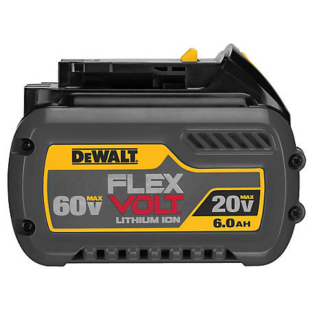 Udelade Held og lykke Lover DeWALT DCB606 20 / 60 Volt Max FlexVolt 6Ah Lithium-Ion Power Tool Battery  pk. at Tractor Supply Co.