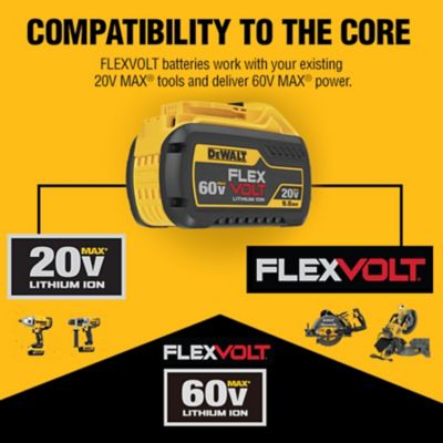 Image showing  20V/60V Max 6.0 Ah FlexVolt Lithium-Ion Power Tool Battery Pack
