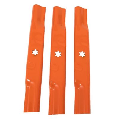 Image showing  50 in. Lawn Mower Blades for Cub Cadet Lawn Tractors and Zero-Turn Mowers 2014+, 3-Pack