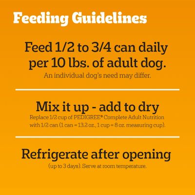Image showing 7 th Pedigree Adult Country Stew and Chicken and Rice Chunks Wet Dog Food Variety pk., 13.2 oz., 24 pk.