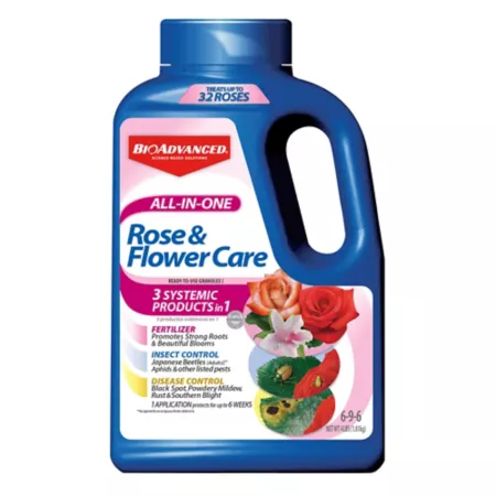 BioAdvanced 4 lbs All-in-1 care granules for roses and flowers Plant Insect & Disease Control