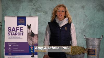 Image showing  Safe Starch Fortified Grass Hay Horse Forage, 40 lb. Bag