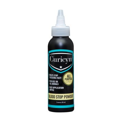 Curicyn Blood Stop Powder Wound Care for All Animals, 3 oz.