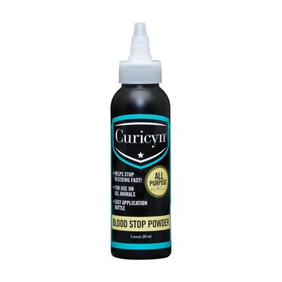 Curicyn Blood Stop Powder Pet Wound Care for All Animals, 3 oz.