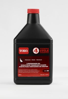 Toro Premium 4-Cycle SAE 30 Lawn Mower Oil, 18 oz. Good mower oil