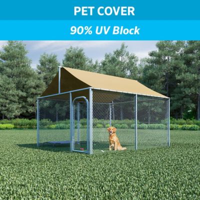 Image showing 5 th Coolaroo 6 ft. x 15 ft. 90% UV Block Fabric Shade, Beech