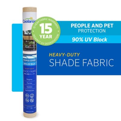Image showing 6 th Coolaroo 6 ft. x 15 ft. 90% UV Block Fabric Shade, Beech
