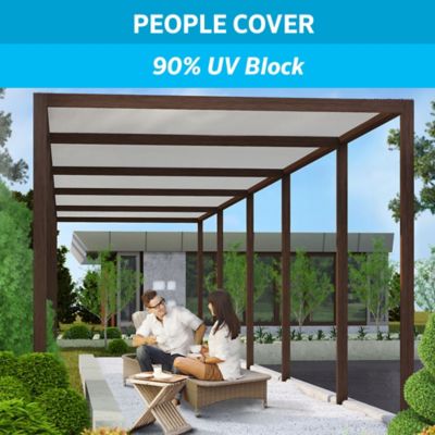 Image showing  6 ft. x 15 ft. 90% UV Block Fabric Shade, Slate