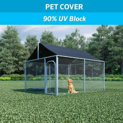 Image showing 5 th Coolaroo 6 ft. x 15 ft. 90% UV Block Fabric Shade, Slate